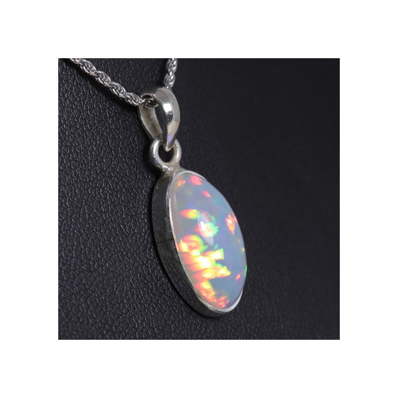 Pendentif Opale argent 925