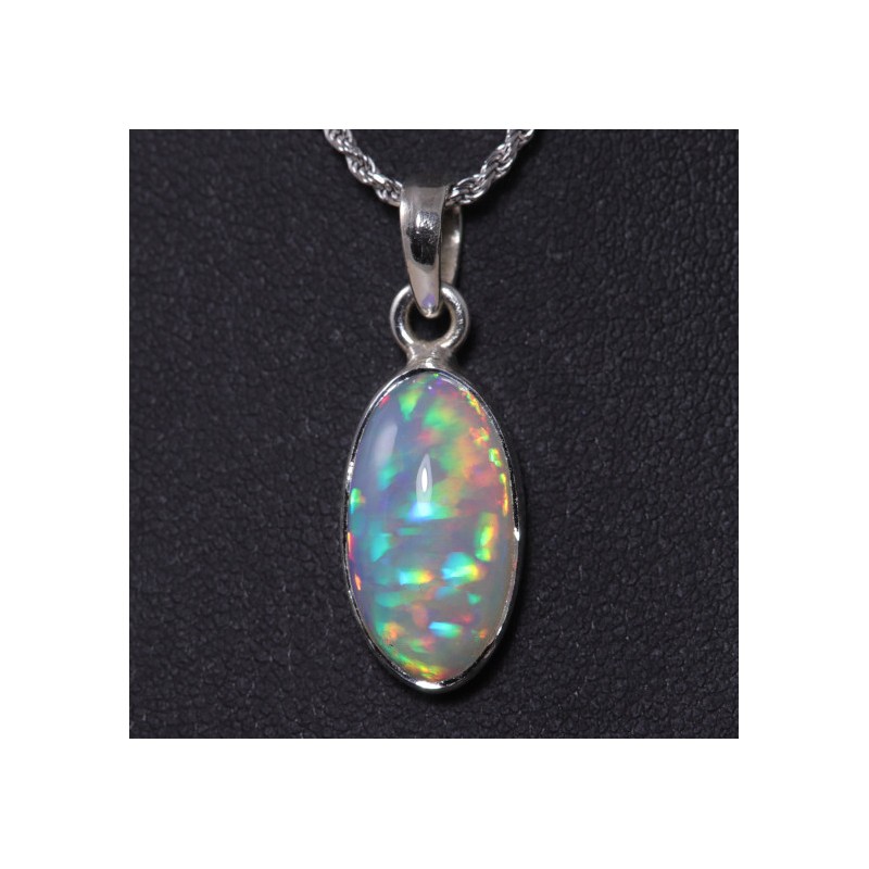 Pendentif Opale argent 925