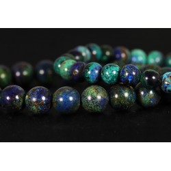 Bracelet perles Azurite-Malachite