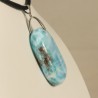 pendentif larimar bélière argent