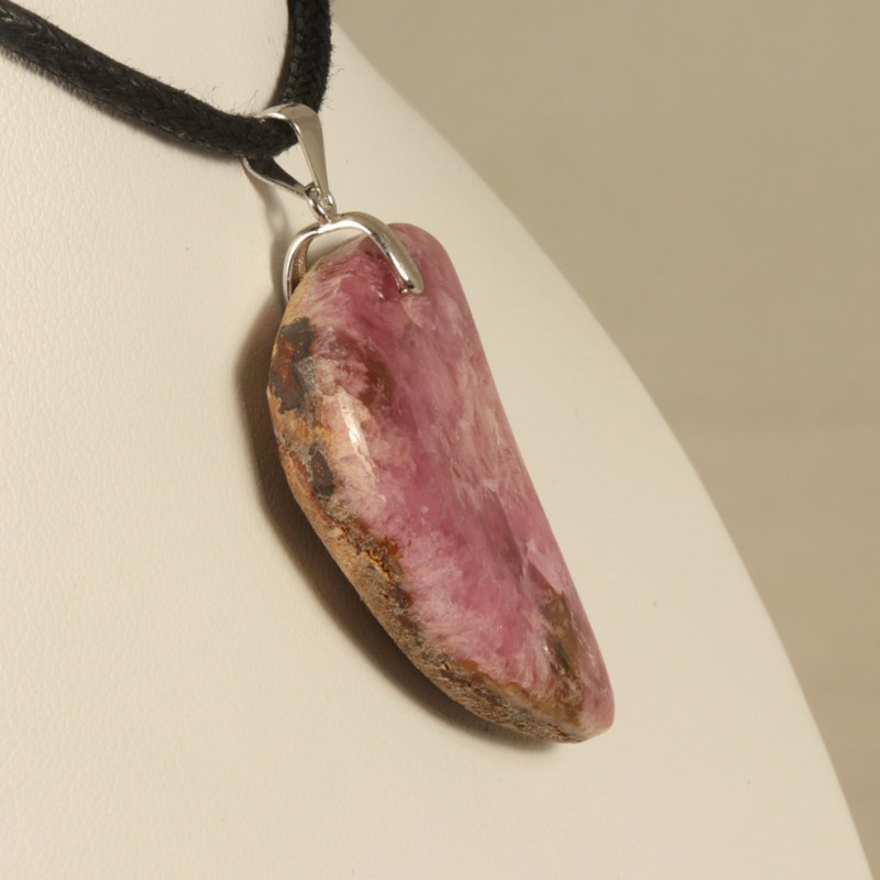 pendentif cobaltocalcite bélière argent