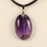 pendentif améthyste bélière argent