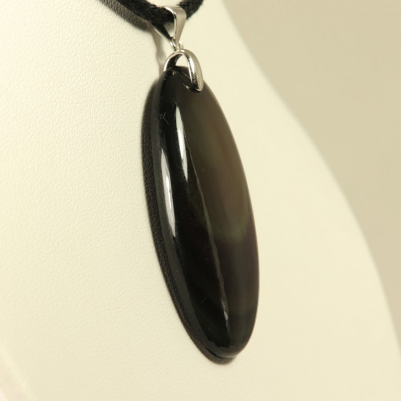 Pendentif Obsidienne oeil céleste