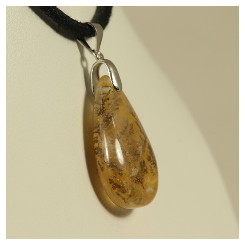 Pendentif quartz dendritique