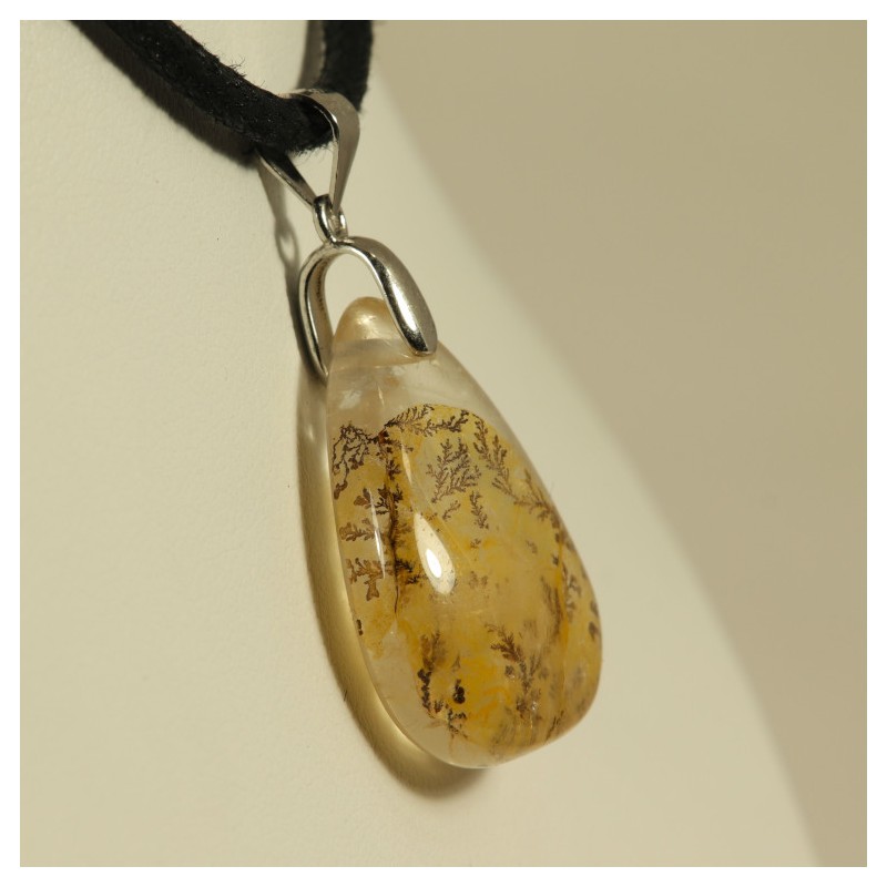 Pendentif quartz dendritique