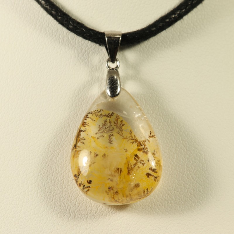 Pendentif quartz dendritique