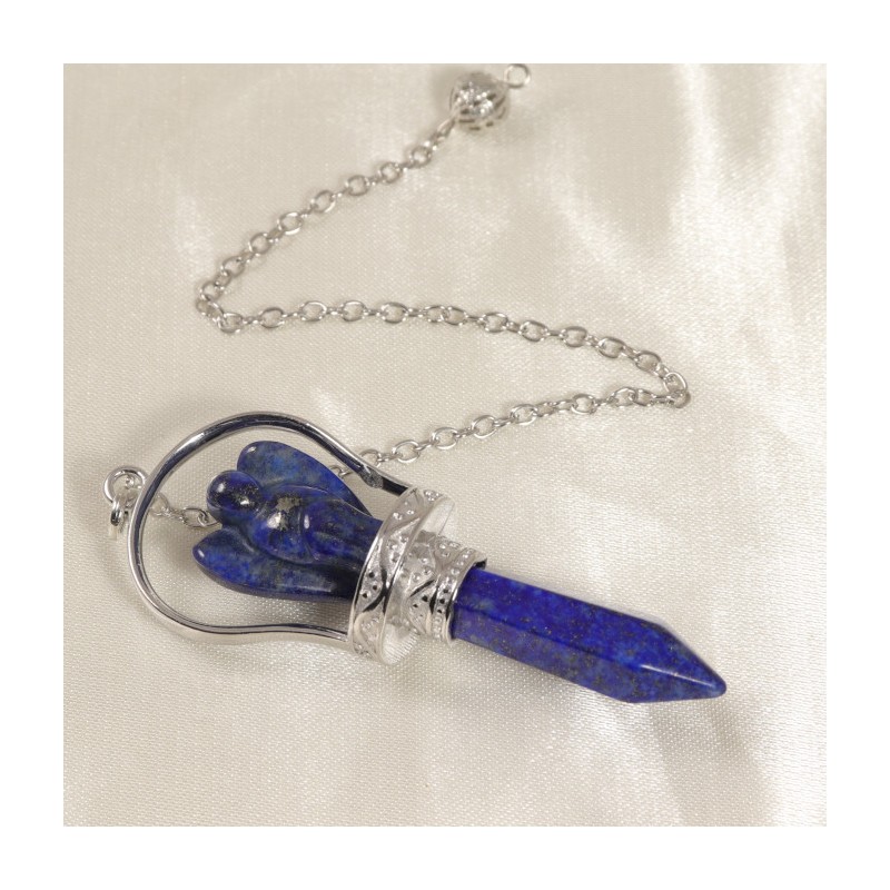 pendule ange lapis lazuli