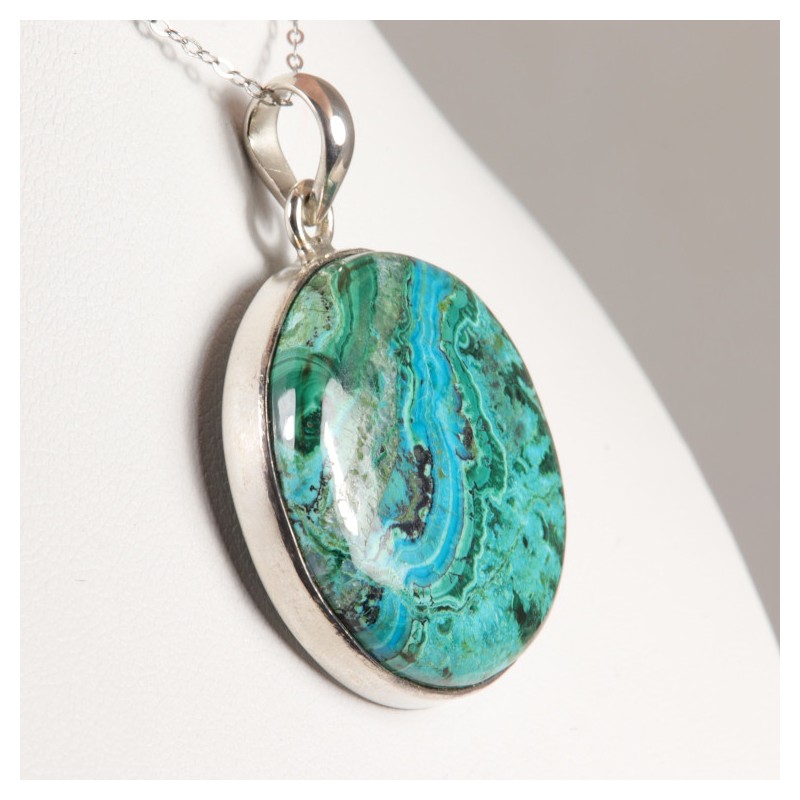 Pendentif - Chrysocolle Malachite