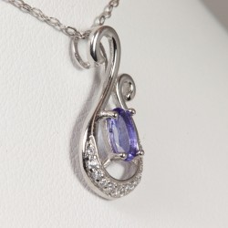 pendentif tanzanite