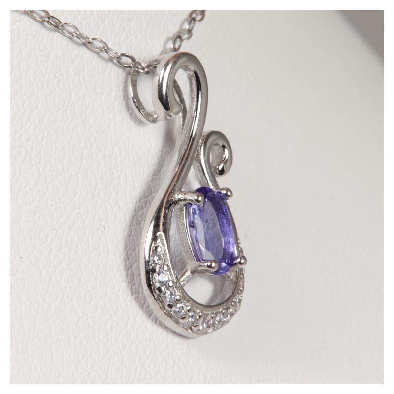 pendentif tanzanite