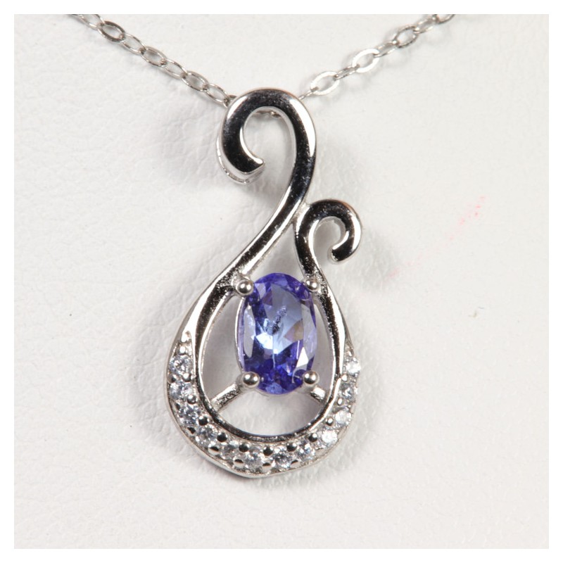 pendentif tanzanite