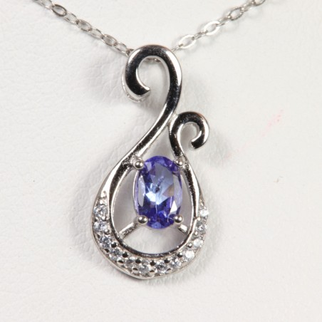 pendentif tanzanite