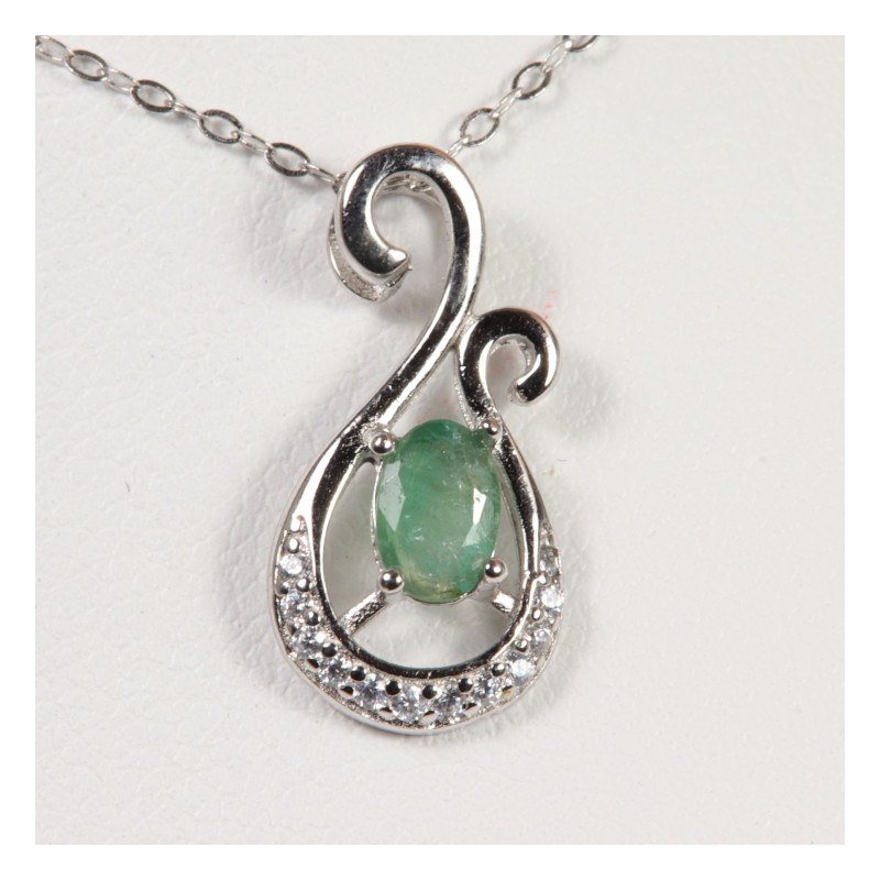 pendentif emeraude