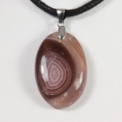 Pendentif Argent - Agate du Botswana