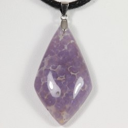 Pendentif Argent - Calcédoine Grappe
