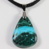 Pendentif Argent - Chrysocolle Malachite