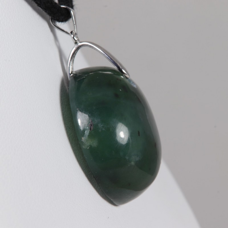 Pendentif Argent - Jade Néphrite