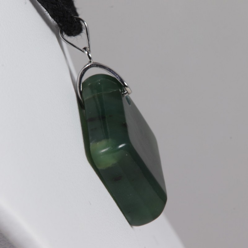 Pendentif Argent - Jade Néphrite