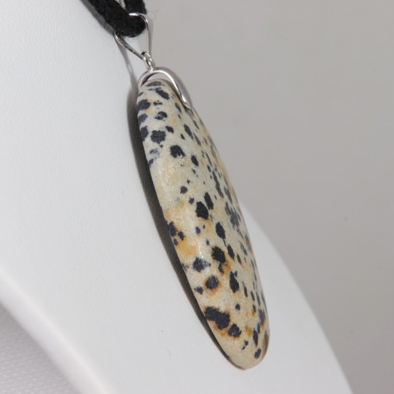 Pendentif Argent - Jaspe Dalmatien