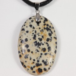 Pendentif Argent - Jaspe Dalmatien