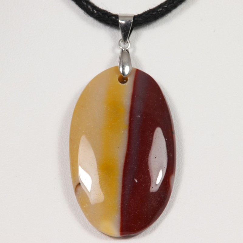 Pendentif Argent - Jaspe Polychrome