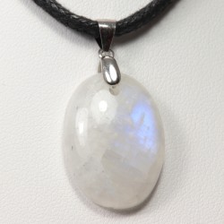 Pendentif Argent - Pierre de Lune