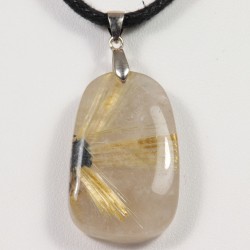 Pendentif Argent - Quartz Rutile