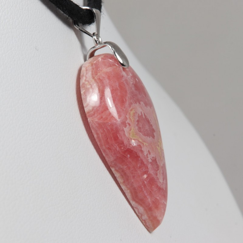 Pendentif Argent - Rhodochrosite