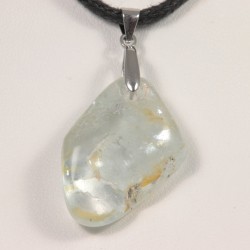 Pendentif Argent - Topaze Bleue Naturelle