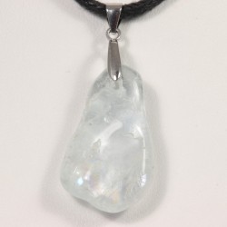 Pendentif Argent - Topaze Bleue Naturelle