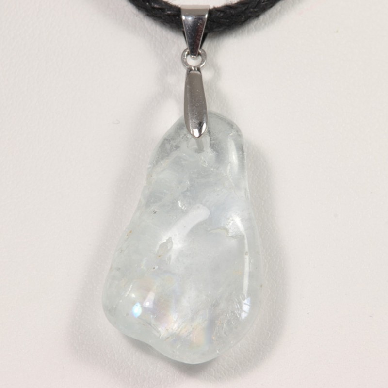 Pendentif Argent - Topaze Bleue Naturelle