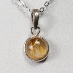 Pendentif Argent 925 - Quartz rutile
