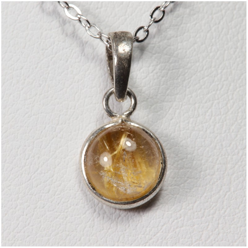 Pendentif Argent 925 - Quartz rutile