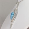 Pendentif serti argent 925 - Larimar