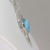 Pendentif serti argent 925 - Larimar