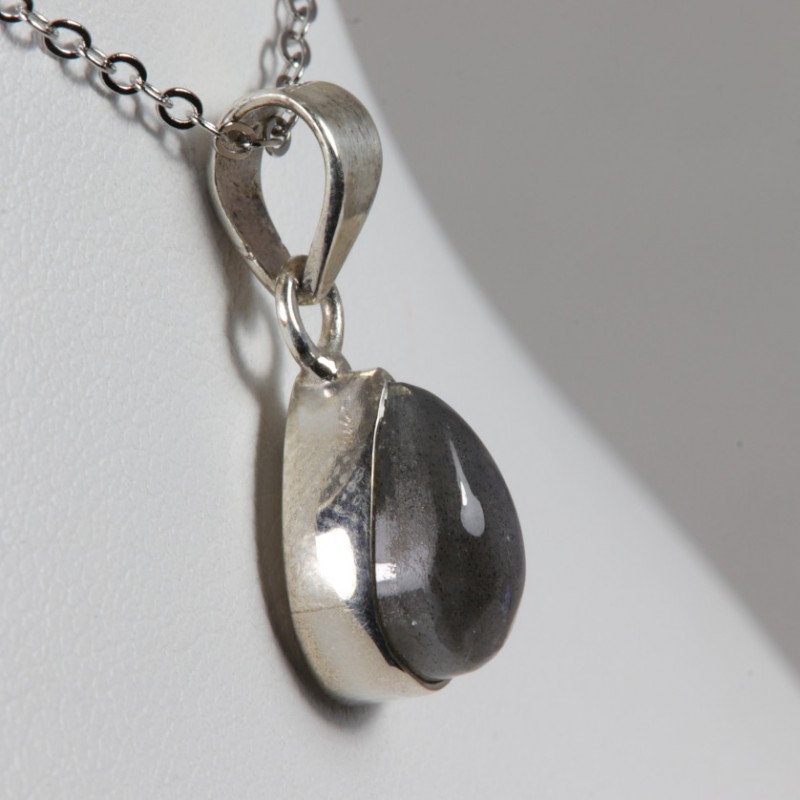 Pendentif serti argent 925 - Labradorite