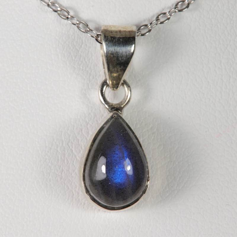 Pendentif serti argent 925 - Labradorite