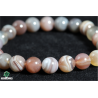 Bracelet perles agate du Botswana