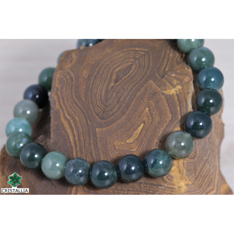 Bracelet Agate mousse pierres naturelles