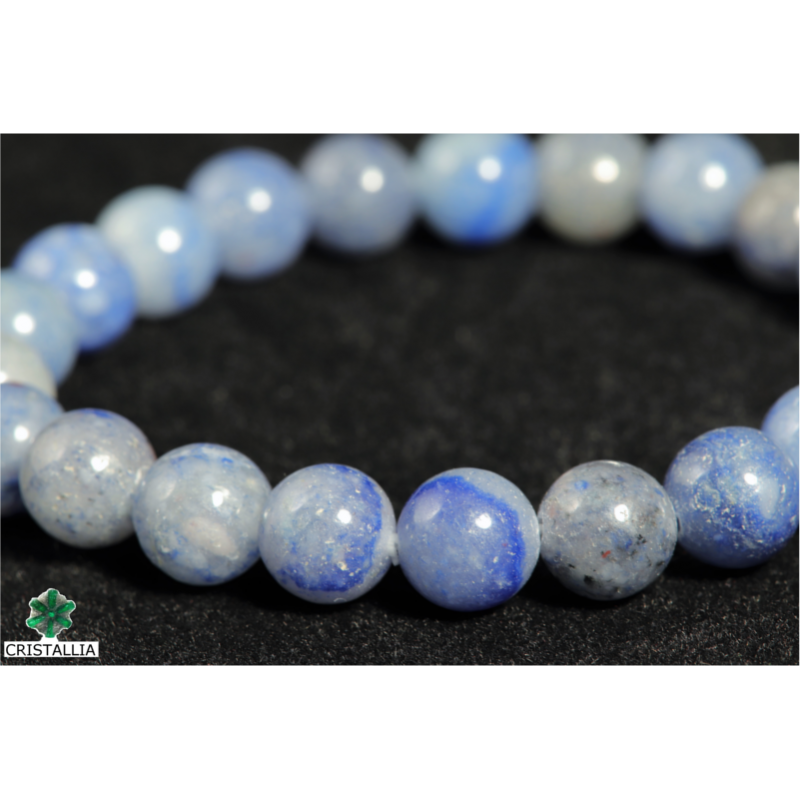 Bracelet perles Aventurine bleue