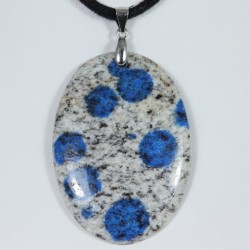 Pendentif Argent - Granit Azurite K2