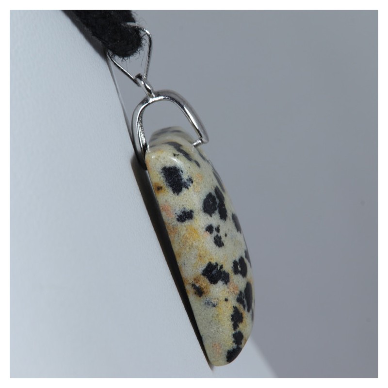 Pendentif Argent - Jaspe Dalmatien