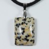 Pendentif Argent - Jaspe Dalmatien