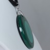 Pendentif Argent - Malachite