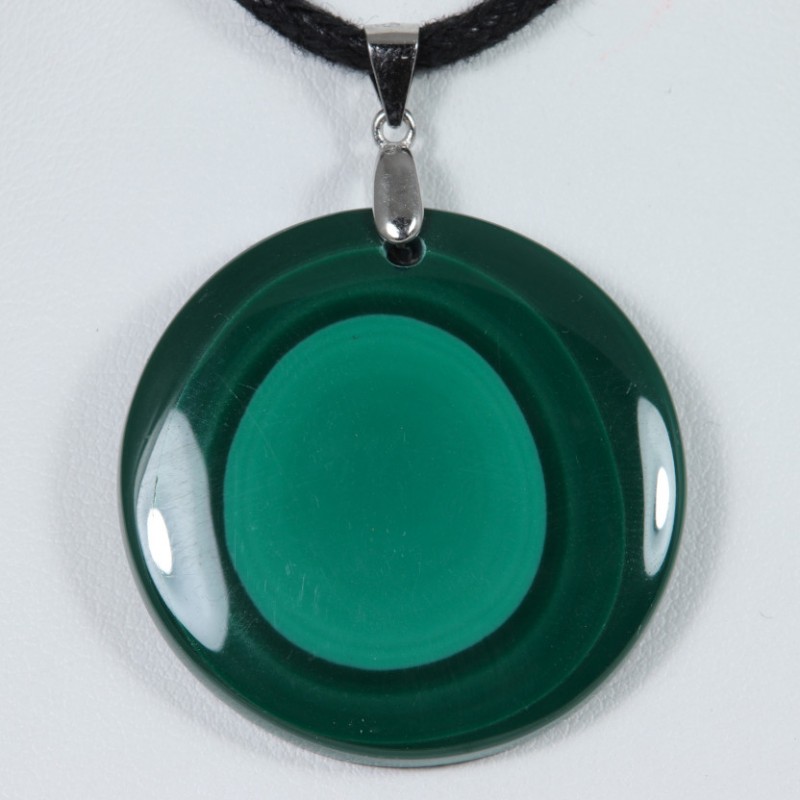 Pendentif Argent - Malachite