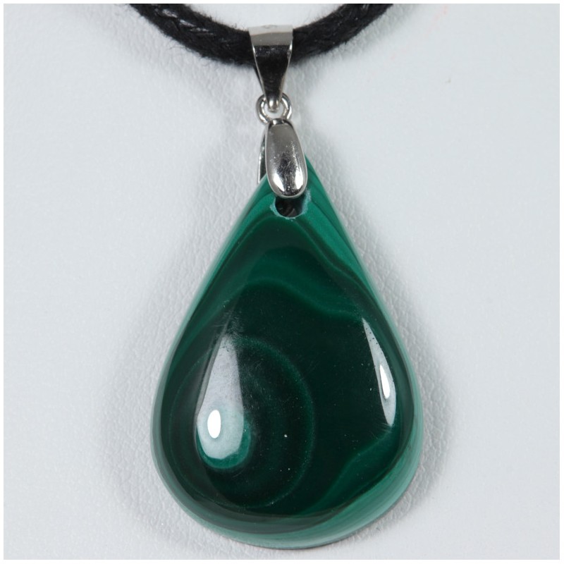 Pendentif Argent - Malachite