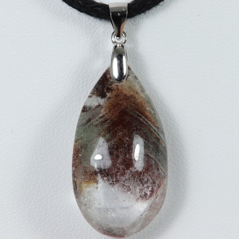 Pendentif Argent - Quartz Fantôme Chlorite