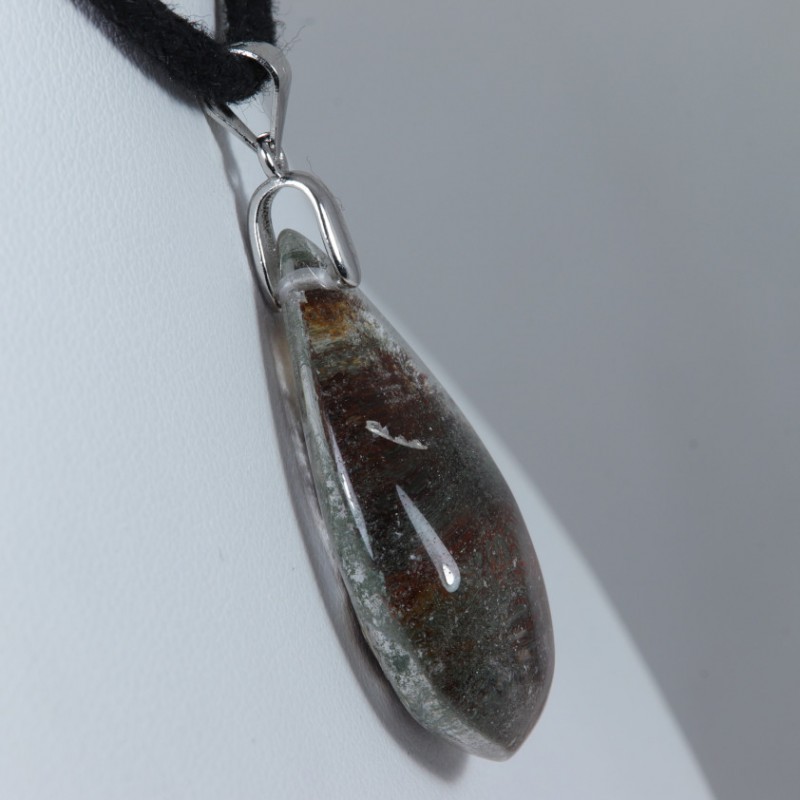 Pendentif Argent - Quartz Chlorite