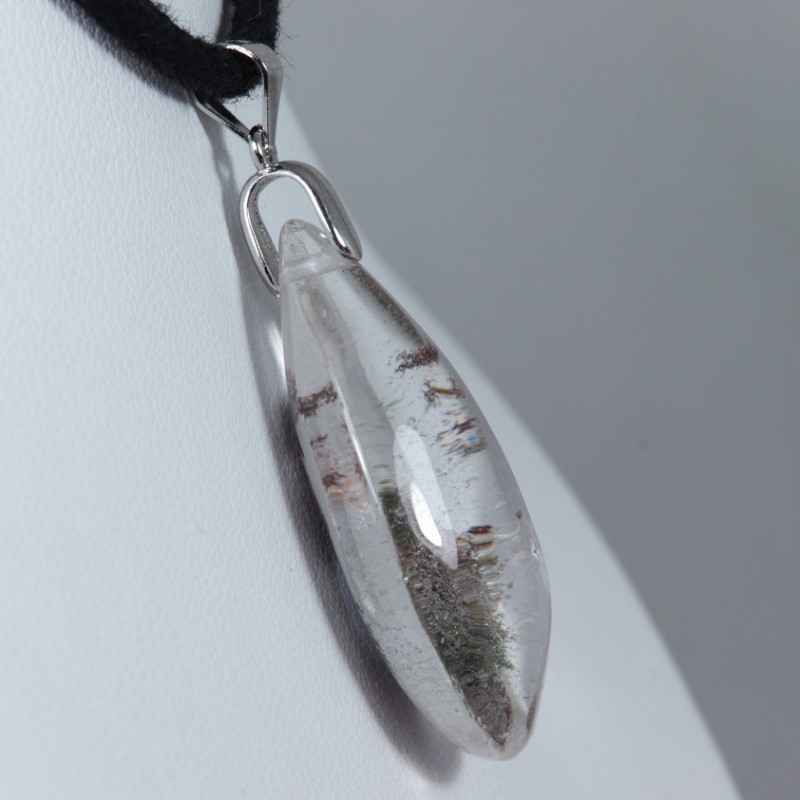Pendentif Argent - Quartz Chlorite