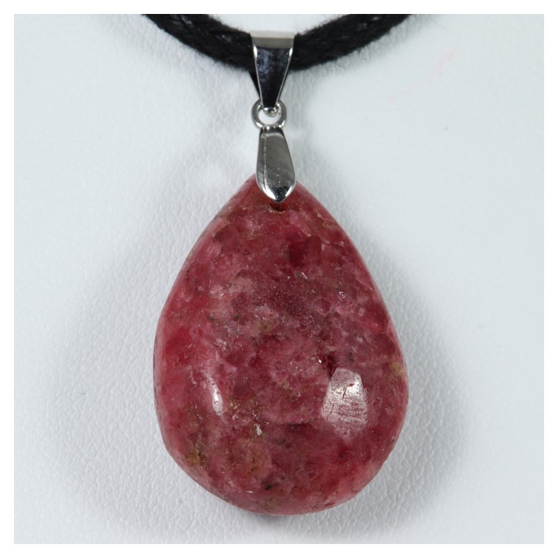 Pendentif Argent - Rhodonite